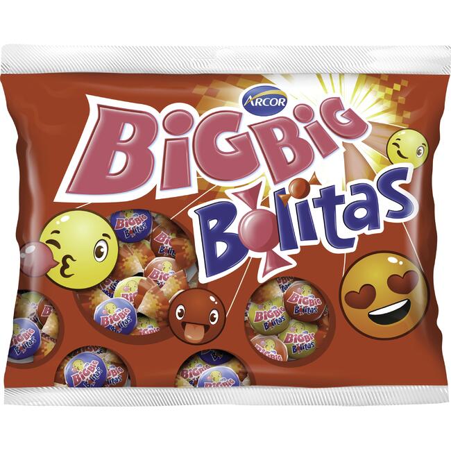 Chiclete Arcor Big Big Bolitas 252g