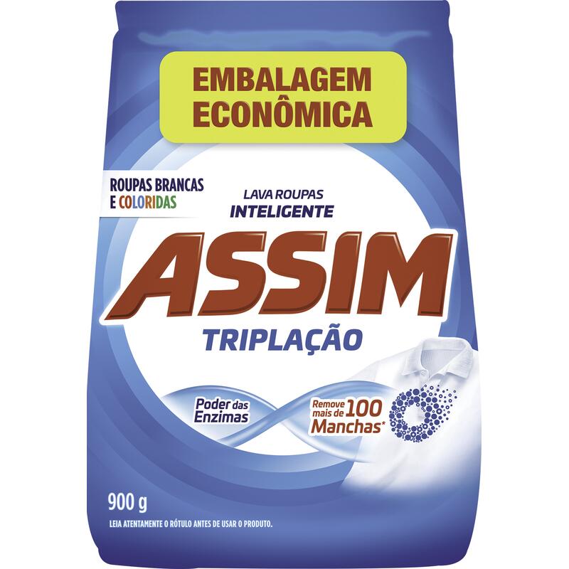 Detergente em Pó Triplação Assim 900g