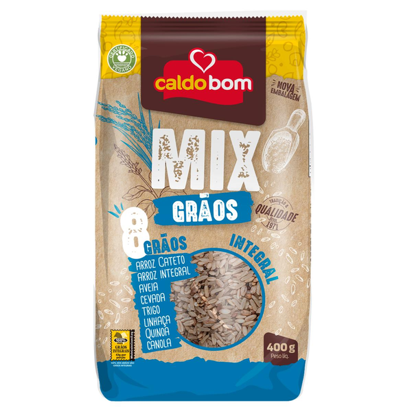 Arroz Caldo Bom 400g - Mix - Grãos