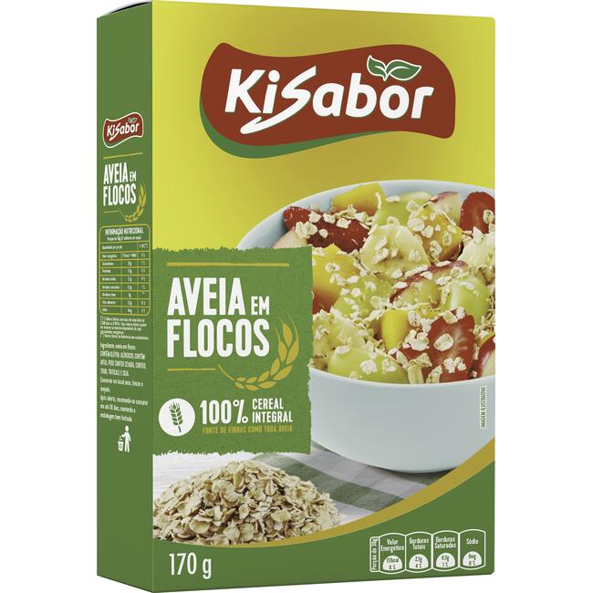 Aveia em Flocos Kisabor Regular 170g