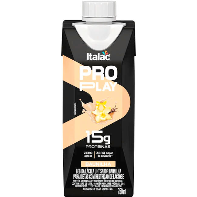 Bebida Láctea Whey Italac Baunilha Zero Lactose 250ml