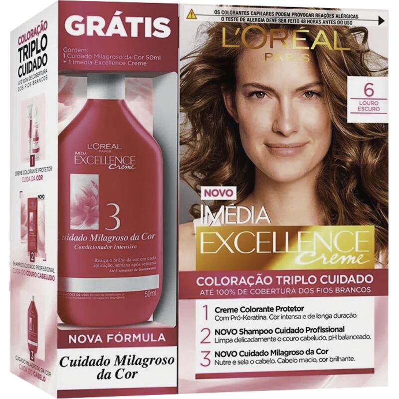 Tintura Imédia Excellence 6.0 Promopack Kit
