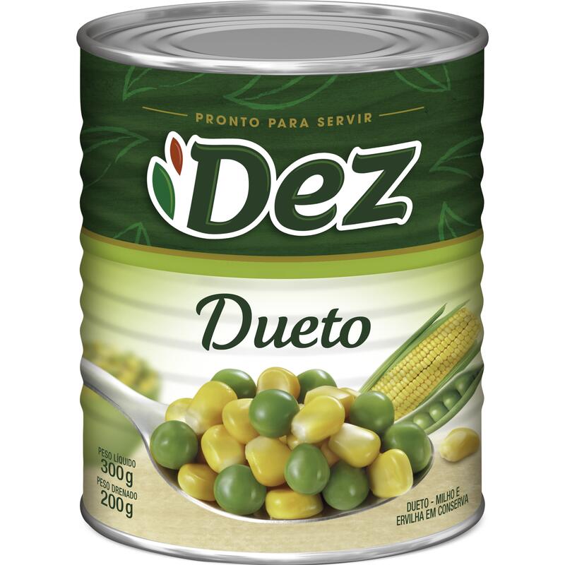 Ervilha e Milho Dez Dueto 200g