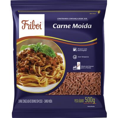 Carne Bovina Moída Friboi Congelada 500g