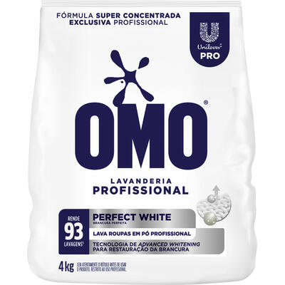 Lava Roupas em Pó Omo Perfect White 4kg
