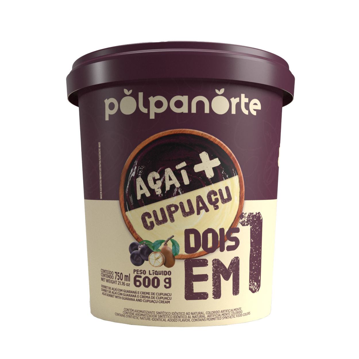 Açaí POLPANORTE + Cupuaçu 750ml
