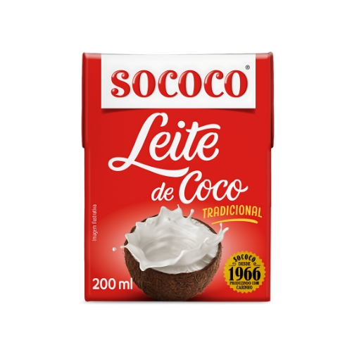 Leite de Coco Tradicional Sococo Caixa 200ml