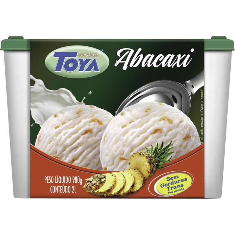 Sorvete Toya Abacaxi 2L