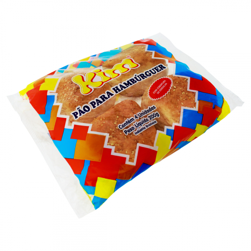 Pão de Hambúrguer Kim Com gergelim 200g