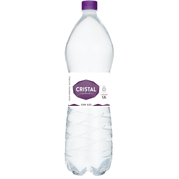 Água Mineral Cristal Select 1,5 Litro - Com Gás - Pet