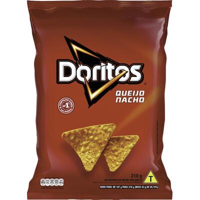 Salgadinho de Milho Queijo Nacho Doritos Pacote 210g
