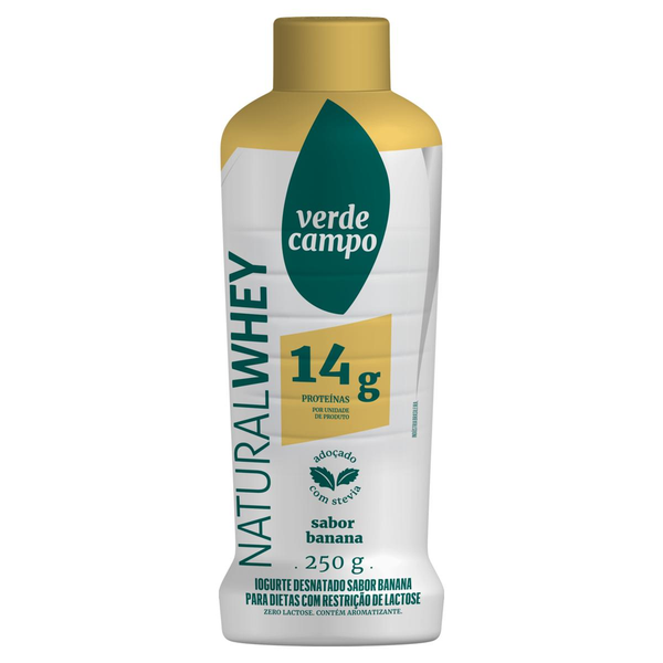 Iogurte Verde Campo Natural Whey 14 Banana 250g