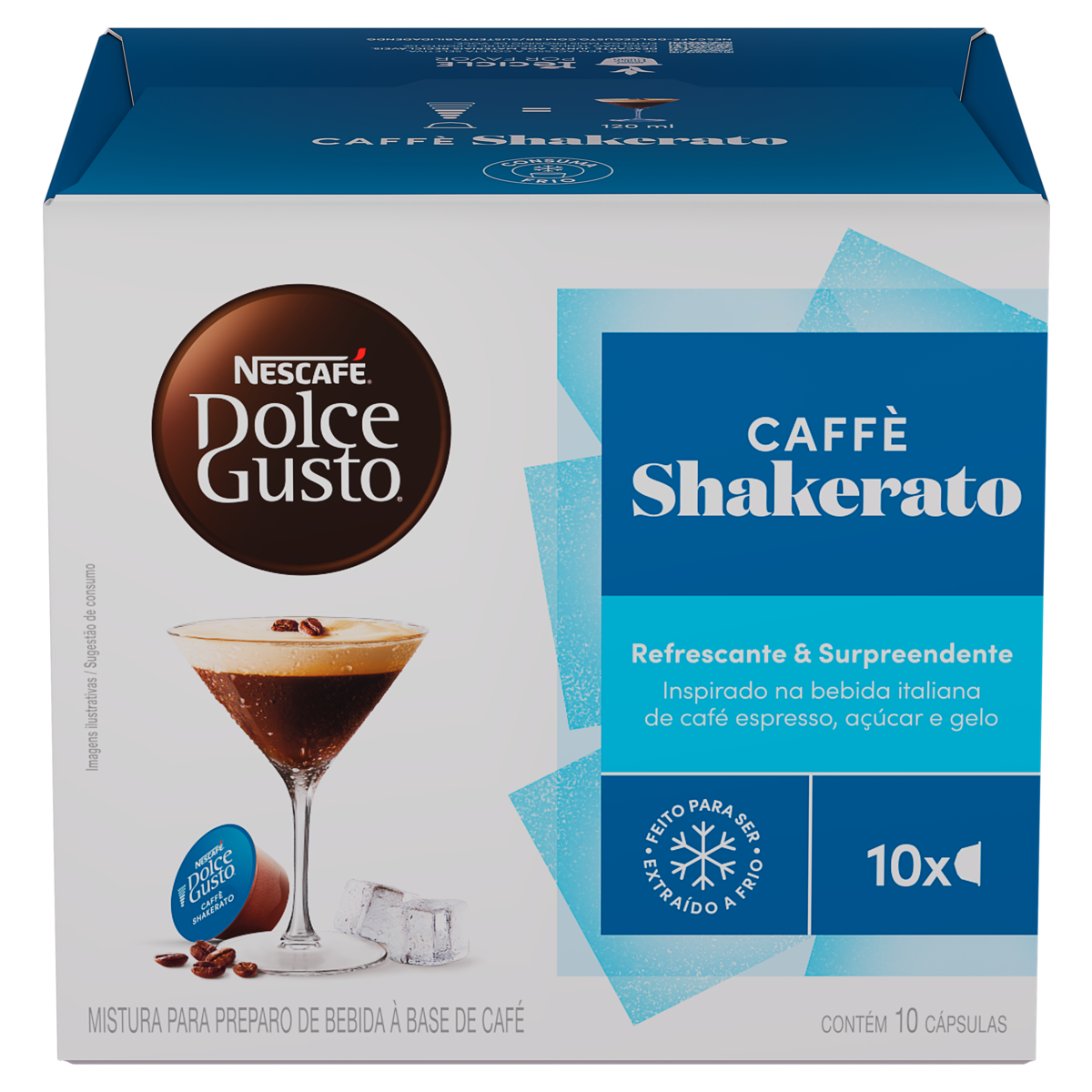 Bebida à Base de Café Shakerato Nescafé Dolce Gusto Caixa 10 Unidades