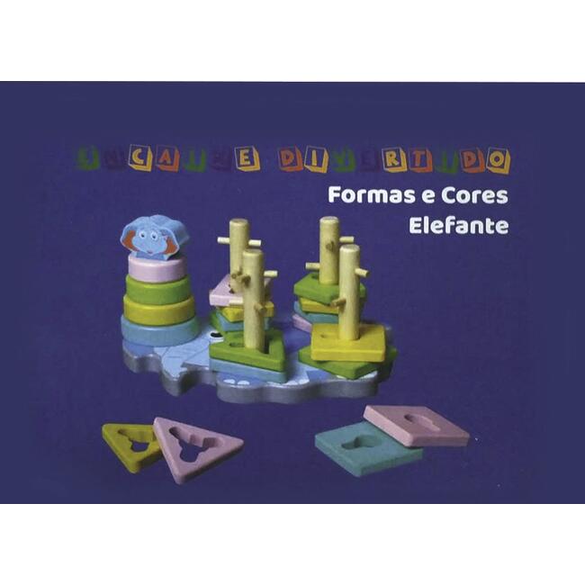 Encaixe Divertido em MDF Toy Mix Forma - 22 pçs un