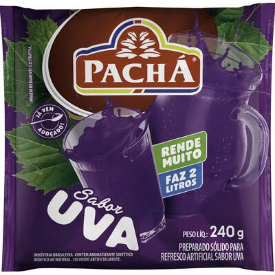 Refresco em Pó Pachá Uva 240g