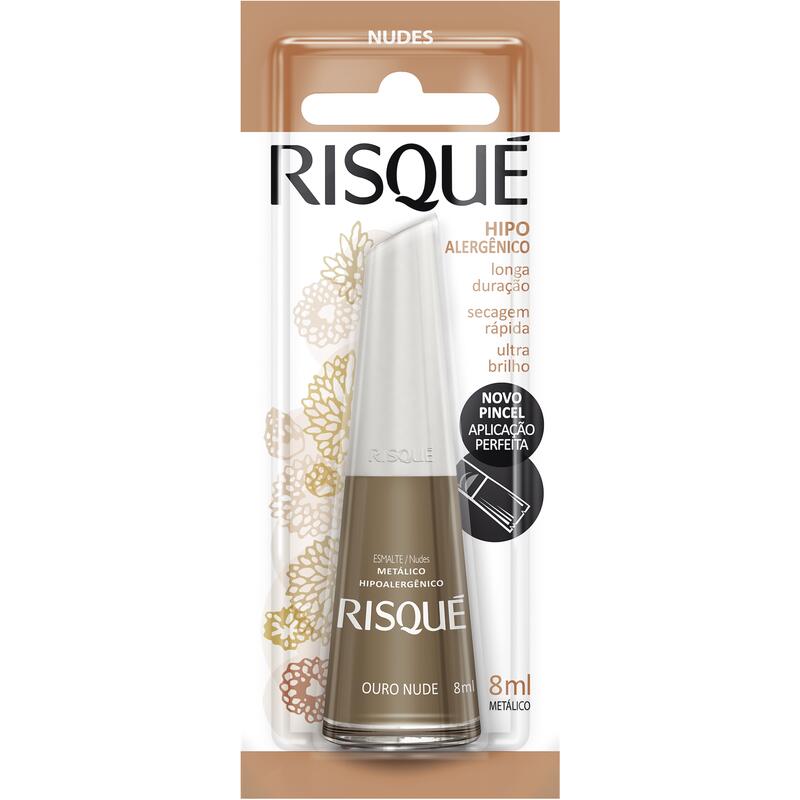 Esmalte Risqué Ouro nude un