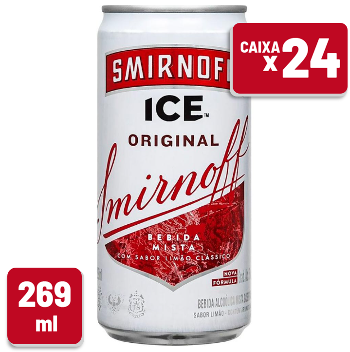 Drink Pronto Smirnoff Ice Lata 269ml Caixa c/ 24 Un
