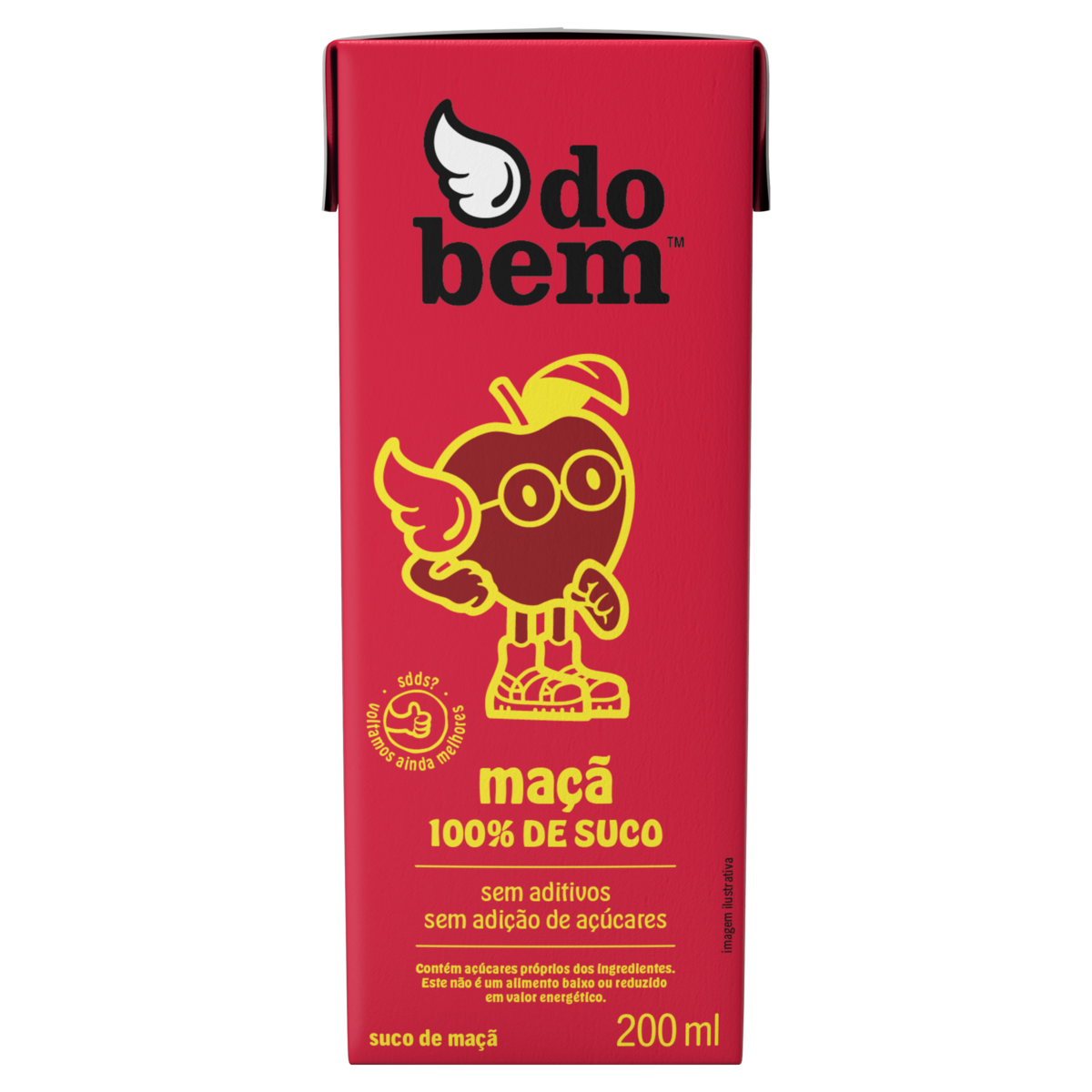 Suco Maçã Do Bem Caixa 200ml