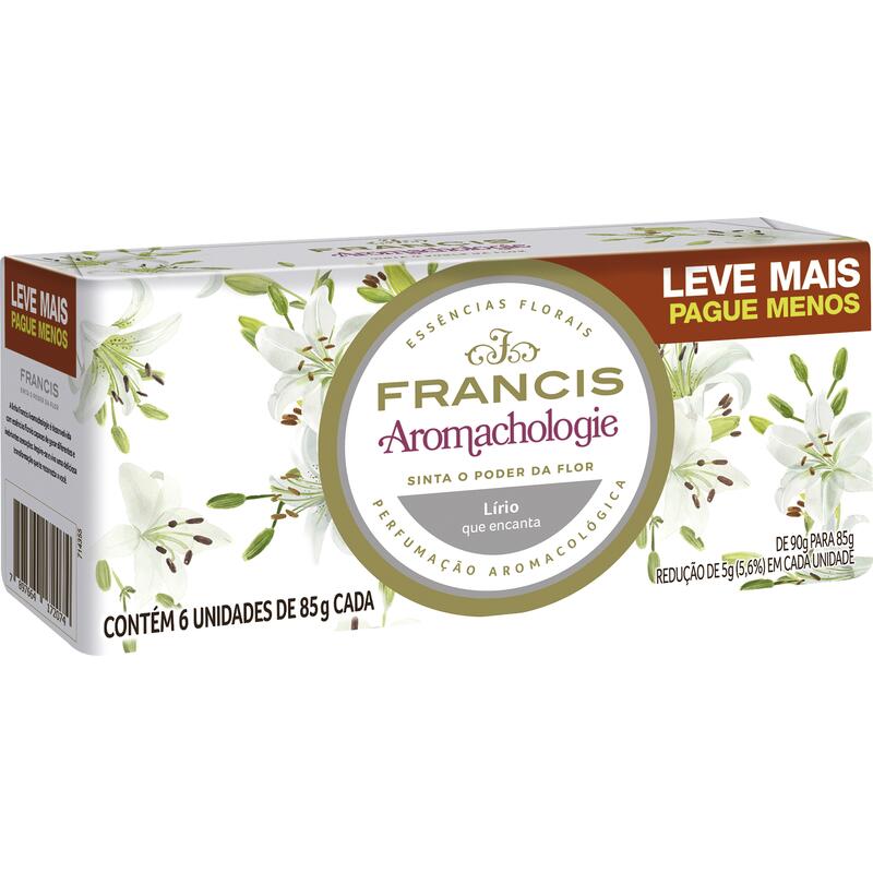 Sabonete Francis Suave Branco 6x85g