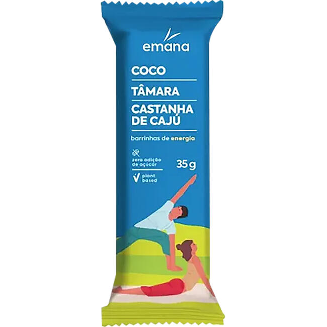 Barra de Proteína Emana Coco e tâmaras 35g