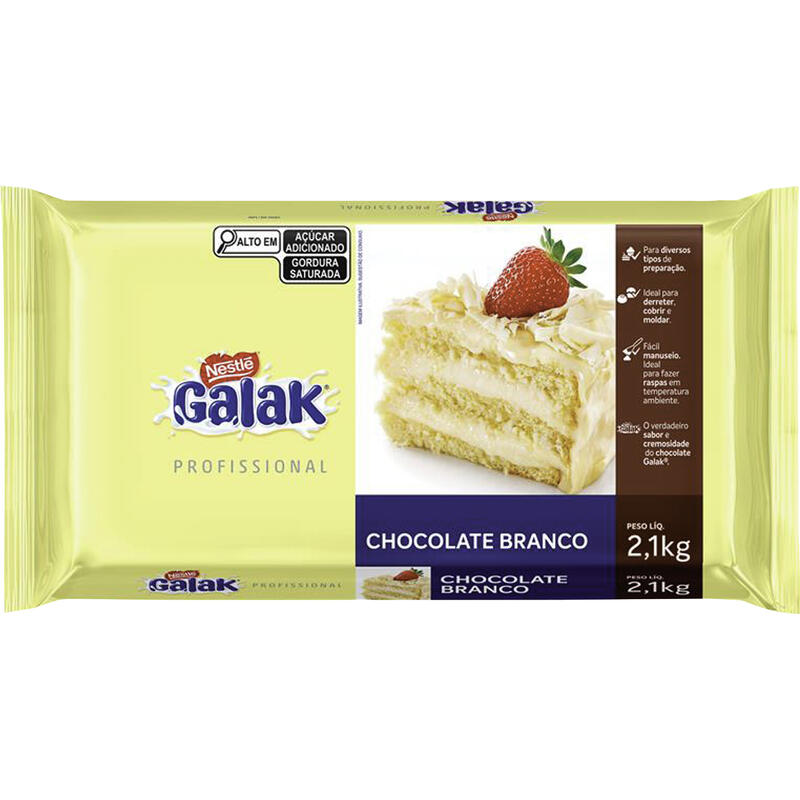 Cobertura de Chocolate Nestlé Galak 2,1kg