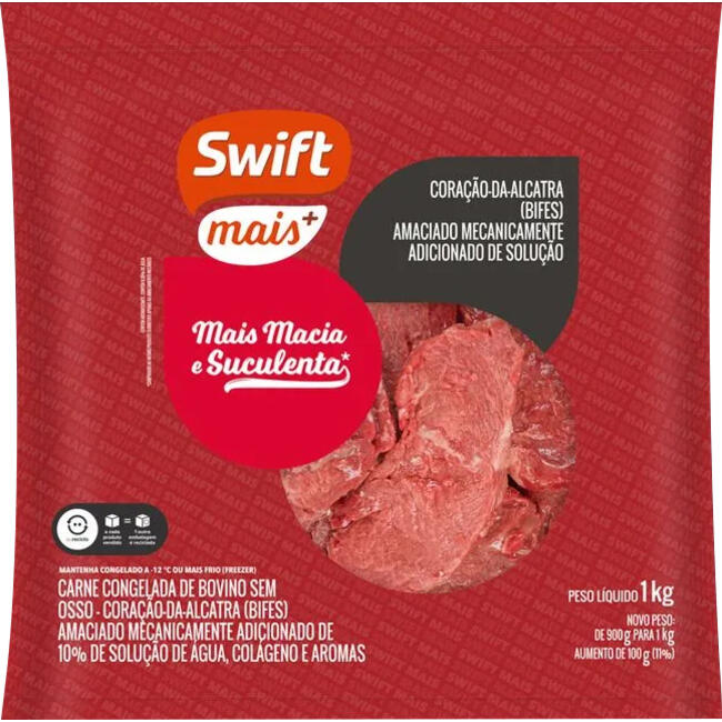 Alcatra Bovina em Bife Swift Mais Congelada 1kg