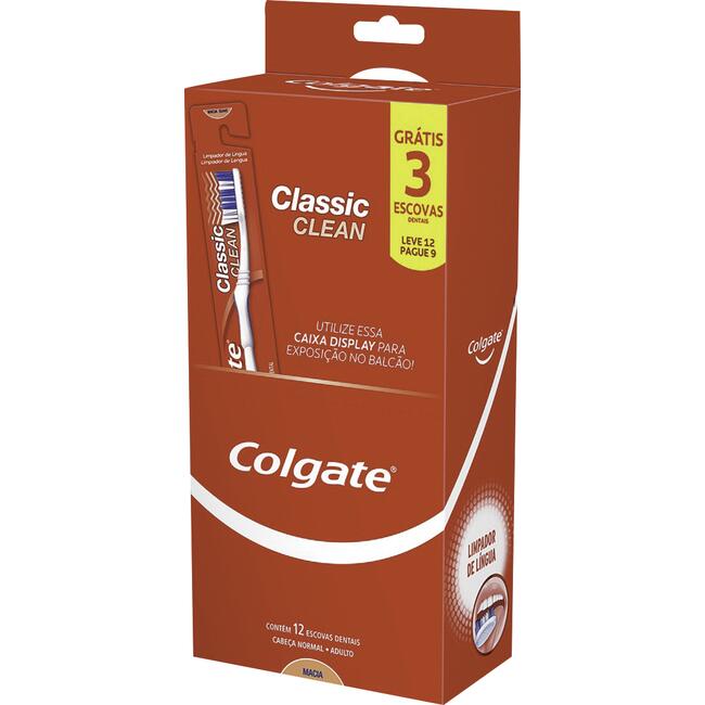 Escova Dental Colgate Classic Clean 12 un