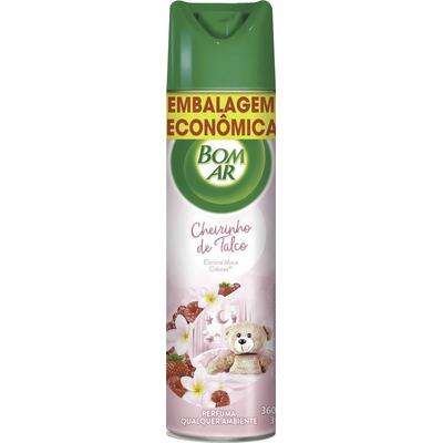 Desodorizador Aerossol Bom Ar Cheirinho de Talco 360ml
