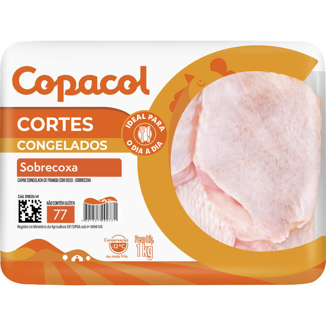 Sobrecoxa de Frango Copacol Congelada 1kg