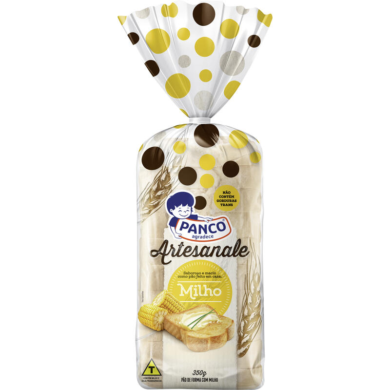 Pão Artesanale Panco Milho 350g