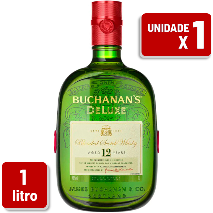 Whisky Buchanan's 12 Anos Garrafa Vidro 1L