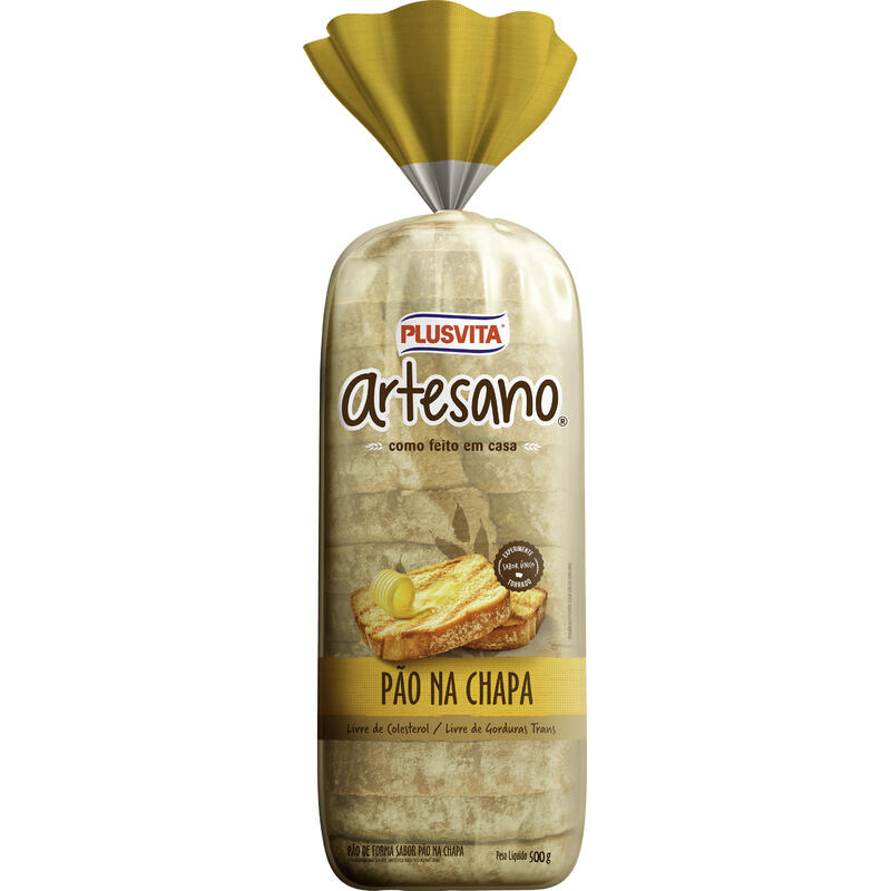 Pão Artesano Plusvita Pão na Chapa 500g