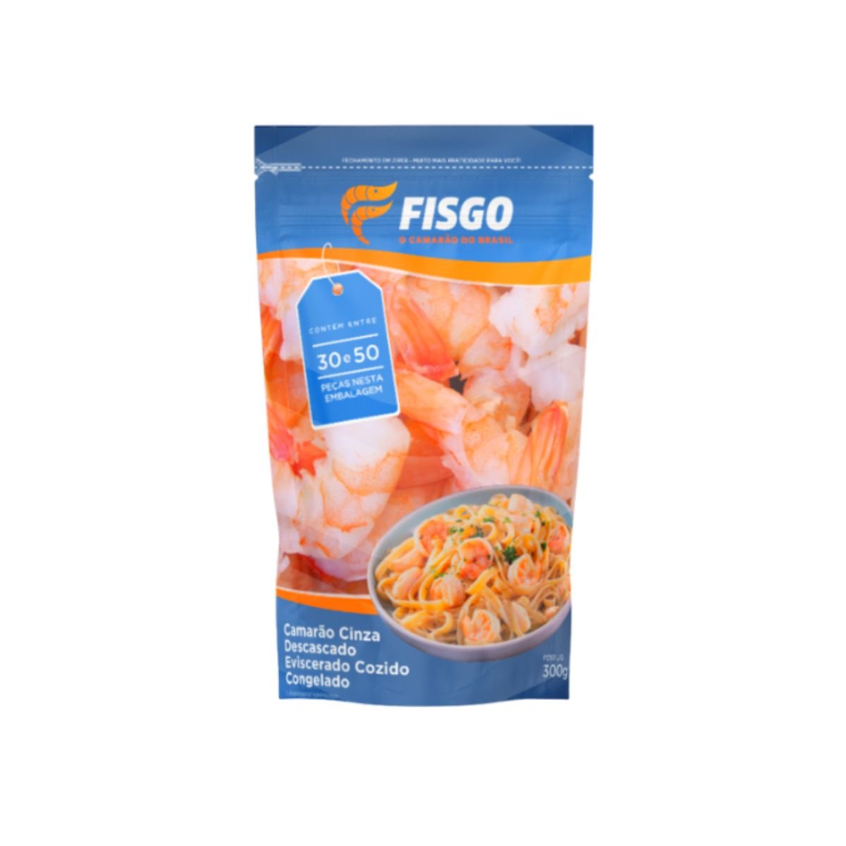 Camarão Descascado 30/50 FISGO 300g