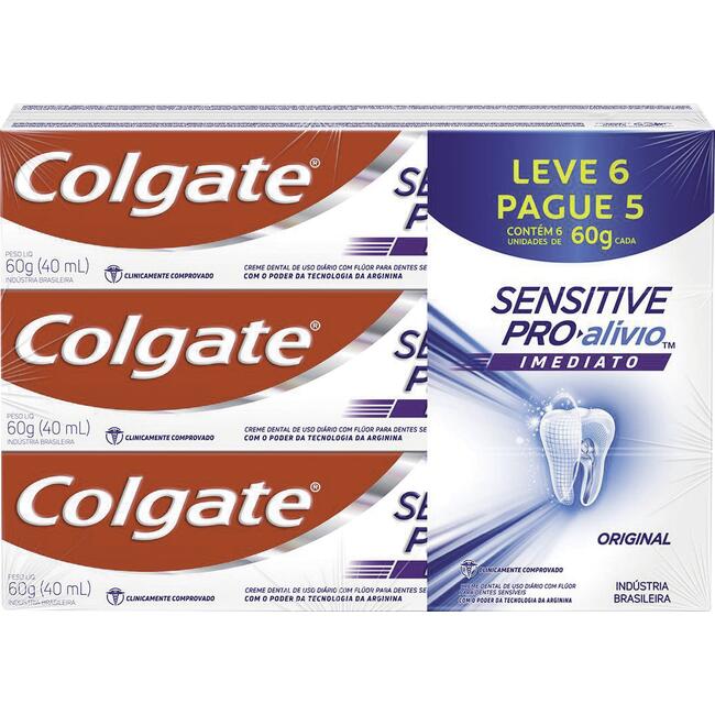 Creme Dental Colgate Sensitive PRO Alívio 3x60g