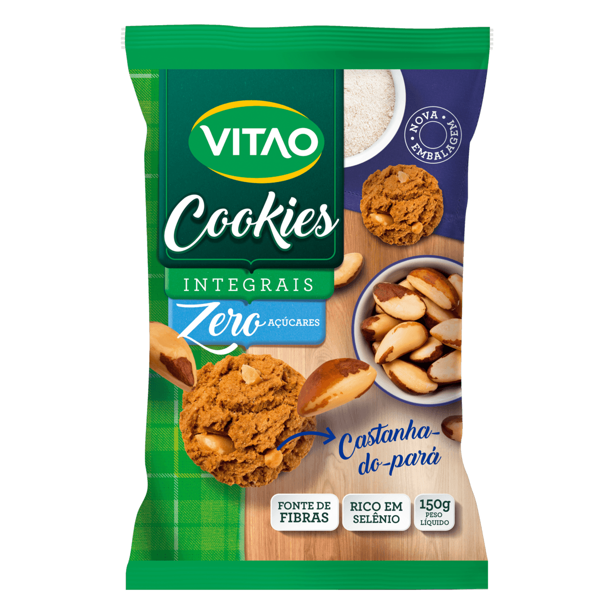 Cookies Vitao Diet Castanha Do Pará 120g