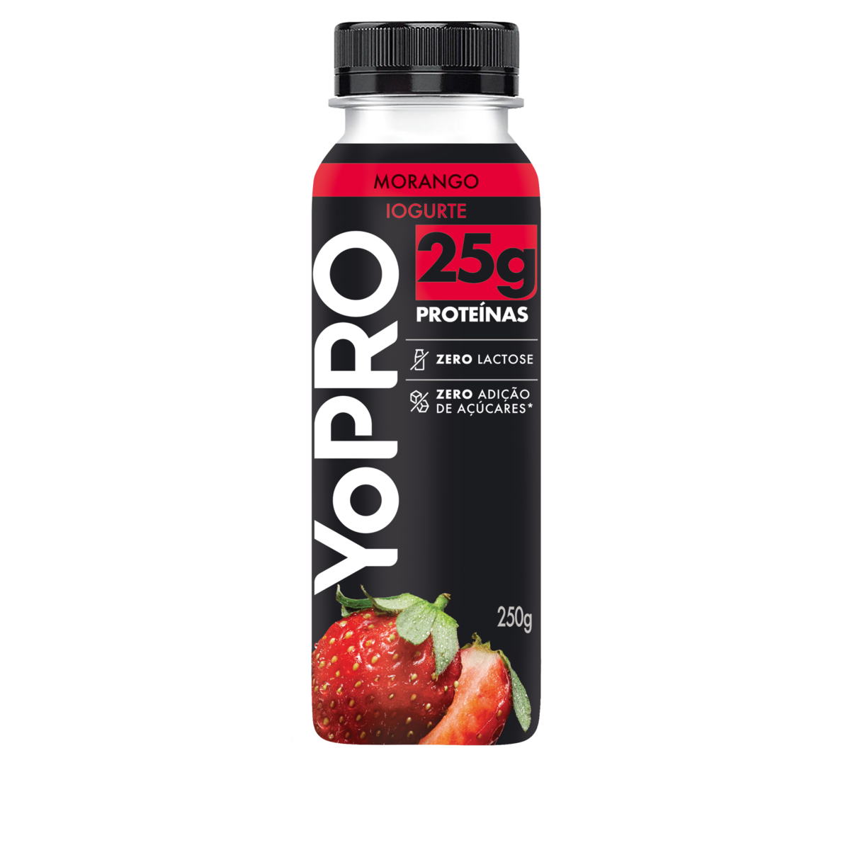Iogurte YOPRO Morango 25g de Proteínas Zero Lactose 250g