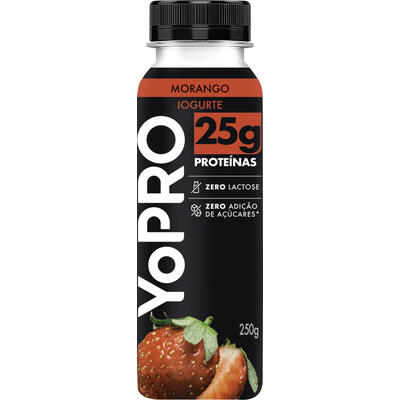 Iogurte YOPRO Morango 25g de Proteínas Zero Lactose 250g
