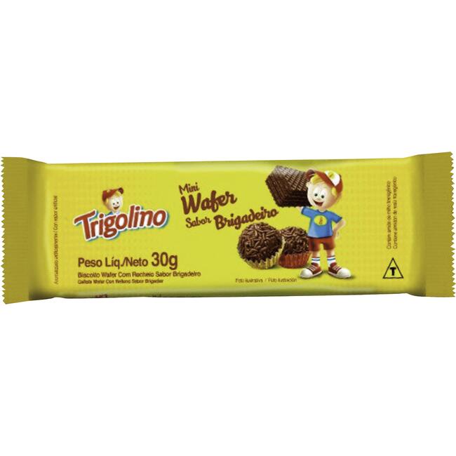 Biscoito Wafer Trigolino Brigadeiro 30g