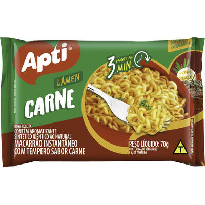 Macarrão Instantâneo Apti Carne 70g