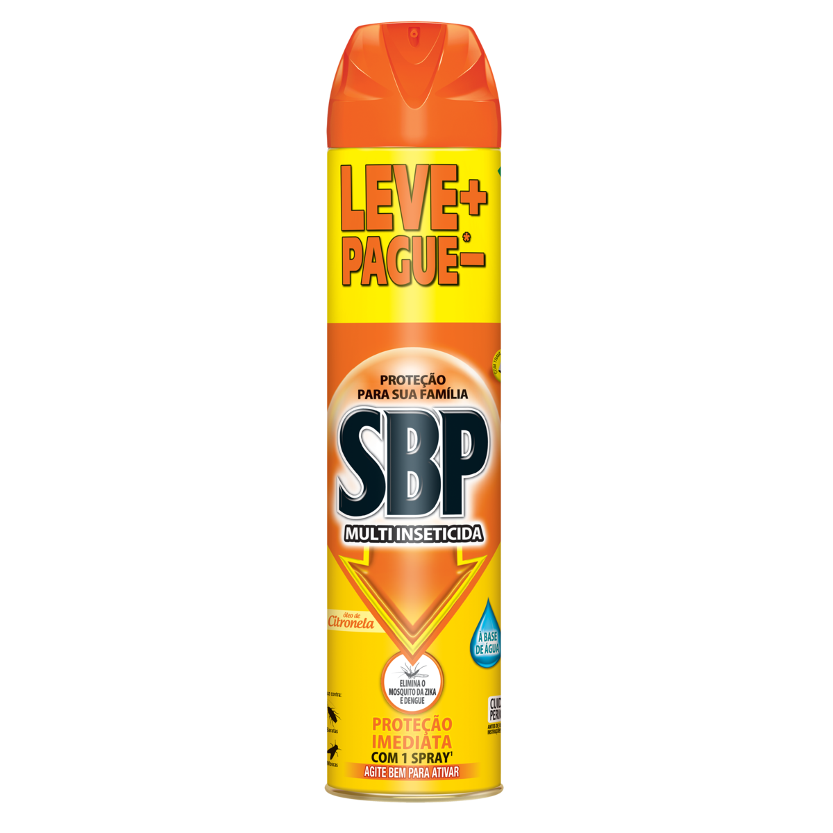 Multi Inseticida SBP Aerossol Óleo de Citronela 450ml Leve+ Pague-