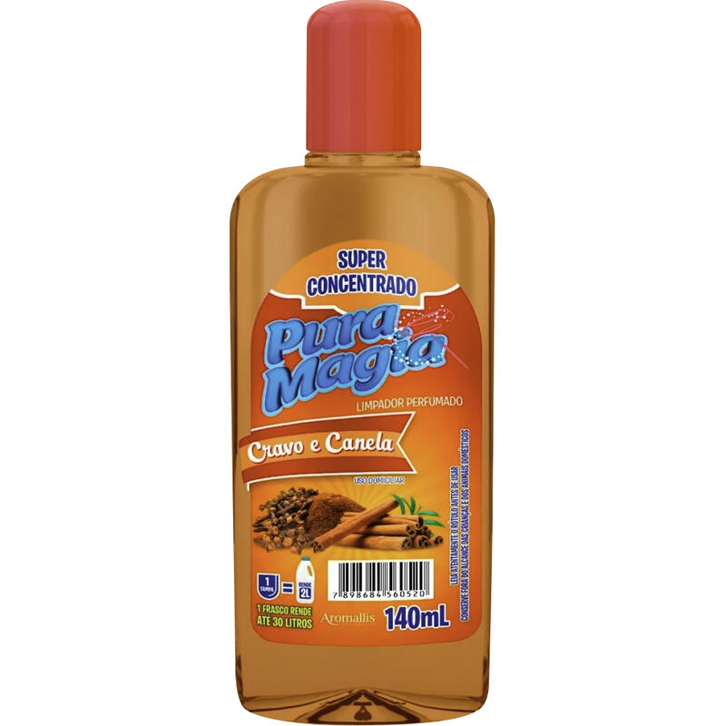 Limpador Perfumado Conc. Pura Magia Cravo e Canela 140ml