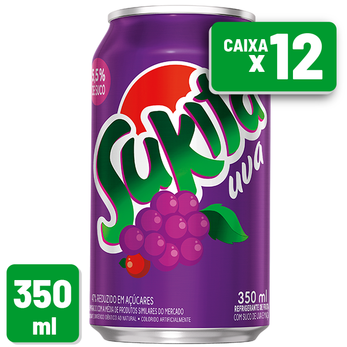 Refrigerante Sukita Uva Lata 350ml Caixa c/ 12 un