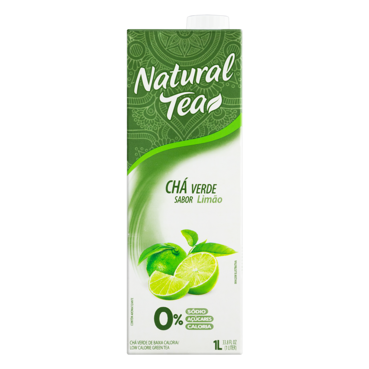 Chá Verde Limão Zero Açúcar Natural Tea Caixa 1l