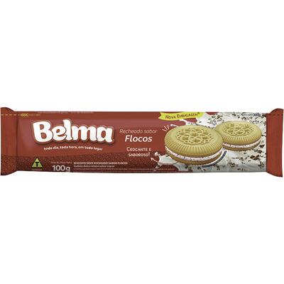 Biscoito Recheado Belma Flocos 100g