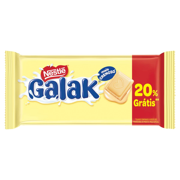 Chocolate Nestlé 80g - Galak - Grátis 20%