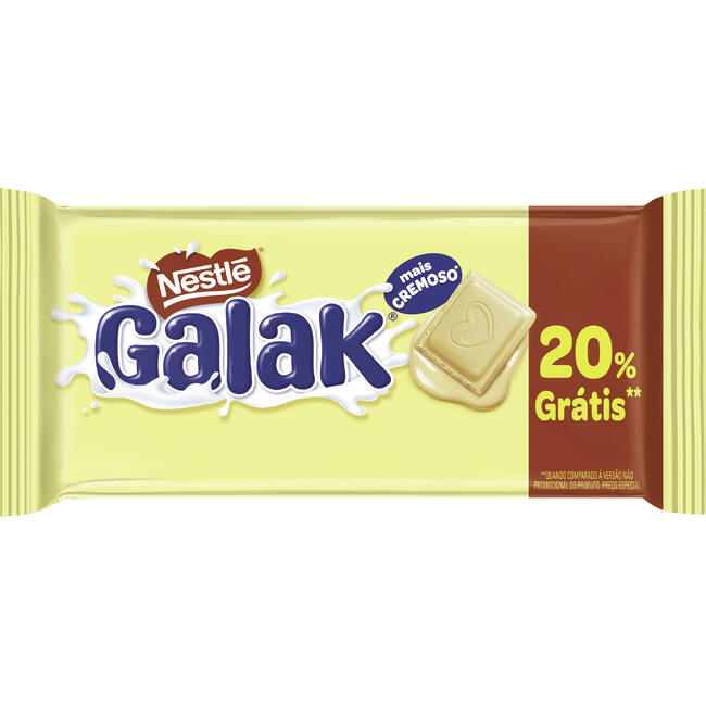 Chocolate Nestlé 80g - Galak - Grátis 20%