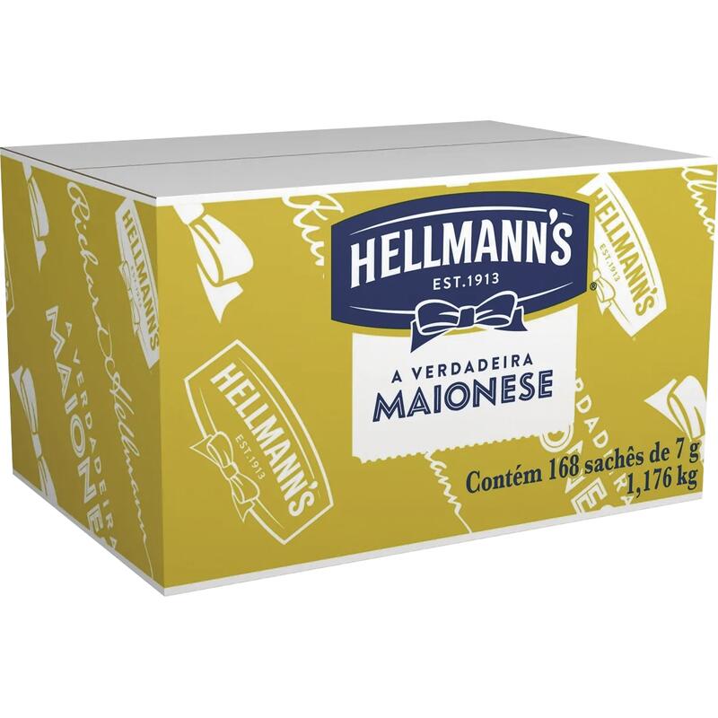 Maionese Hellmann's Minissachê 168x7g