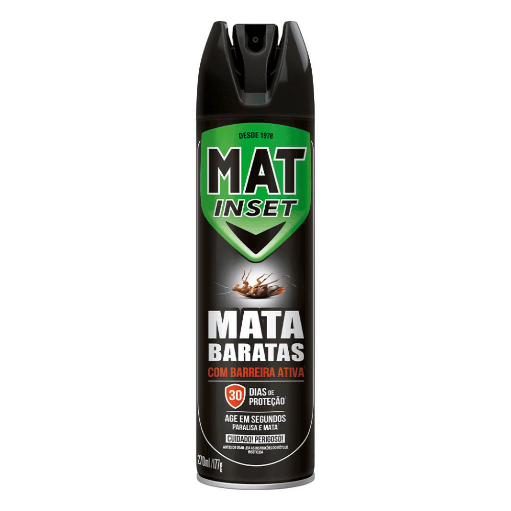 Inseticida Mata Baratas Aerosol Mat Inset 270ml