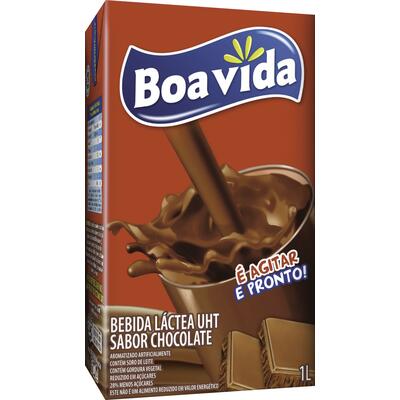 Bebida Láctea Boa Vida Chocolate 1L