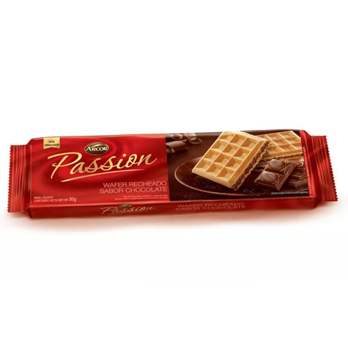 Biscoito Wafer Passion Triunfo 80g - Chocolate